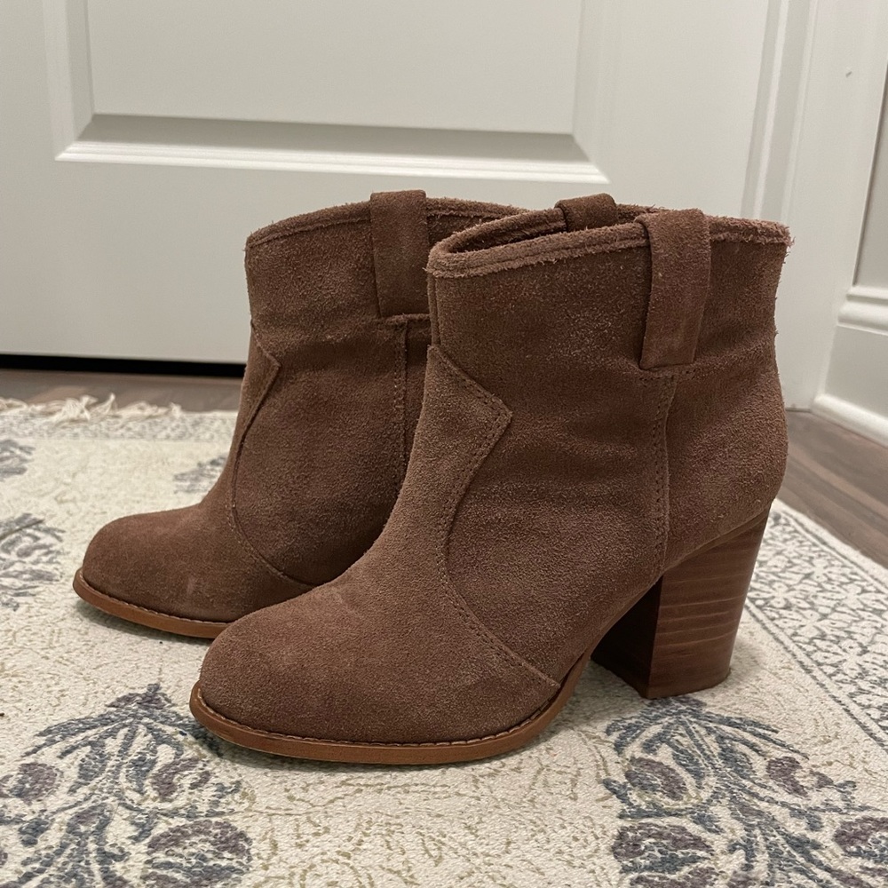 Splendid Tan Suede Cowgirl Boots Size 6